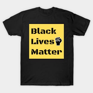 Black Lives Matter- Square Decal T-Shirt